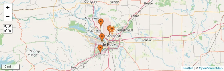Related schools map