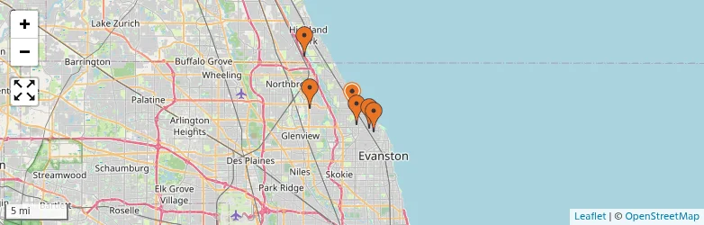 Related schools map
