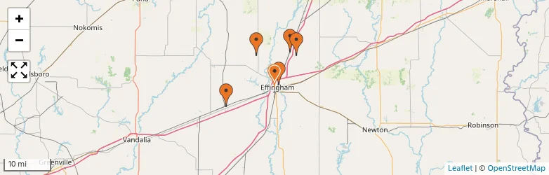 Related schools map