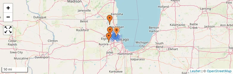 Related schools map