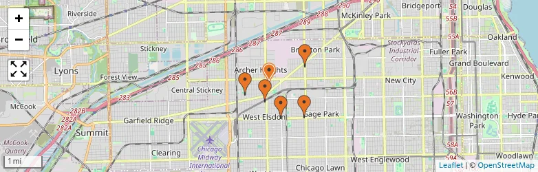 Related schools map