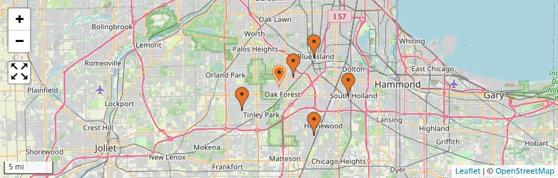 Related schools map