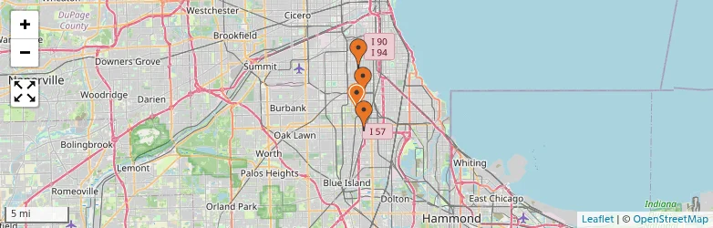 Related schools map