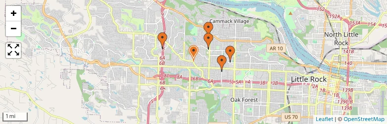 Related schools map