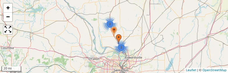 Related schools map
