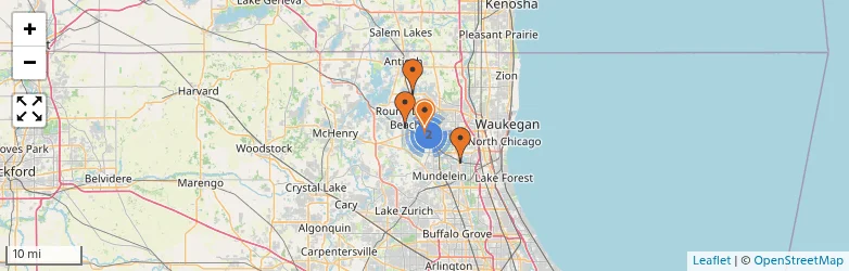 Related schools map