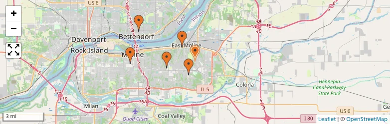 Related schools map