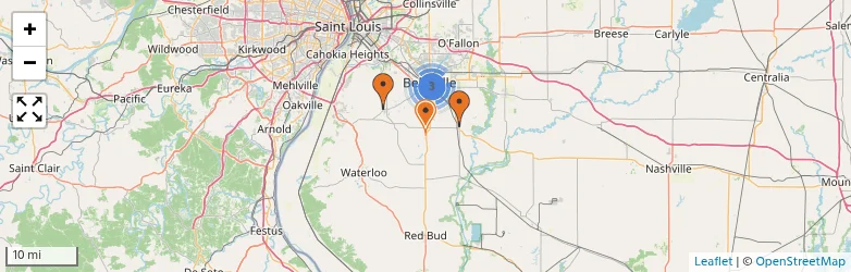 Related schools map
