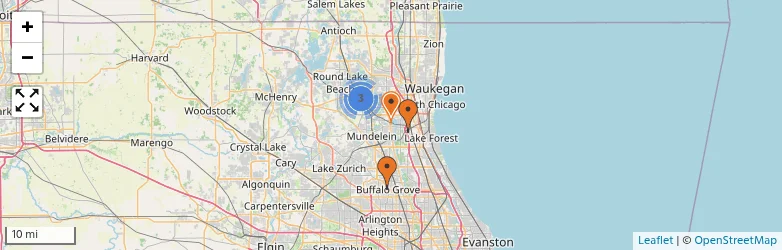 Related schools map