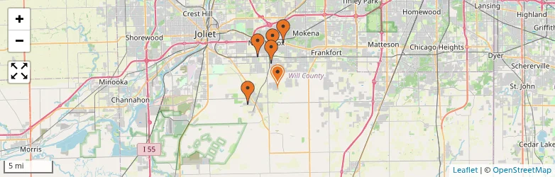 Related schools map