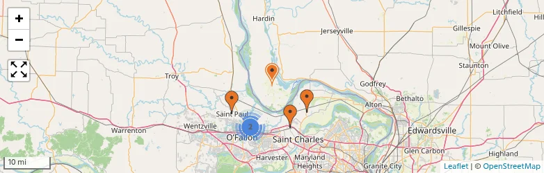 Related schools map