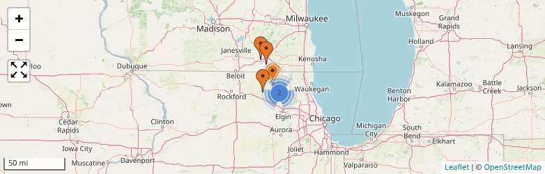 Related schools map