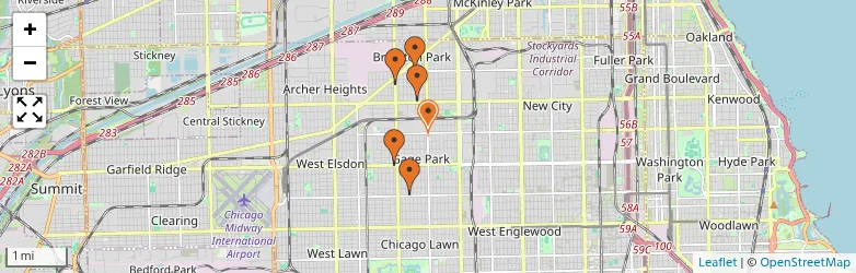 Related schools map