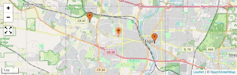 Related schools map