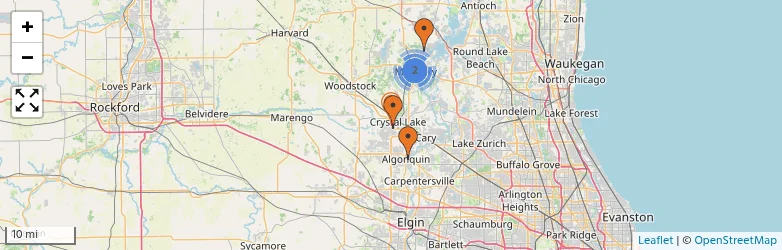 Related schools map