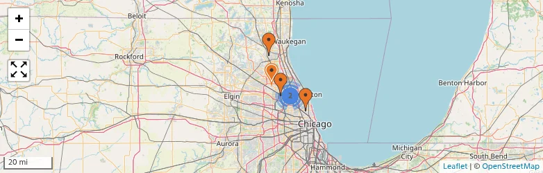 Related schools map
