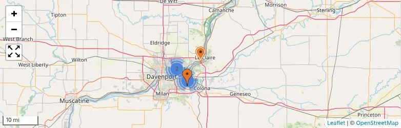Related schools map