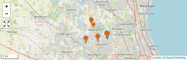 Related schools map