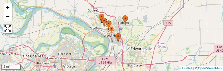 Related schools map