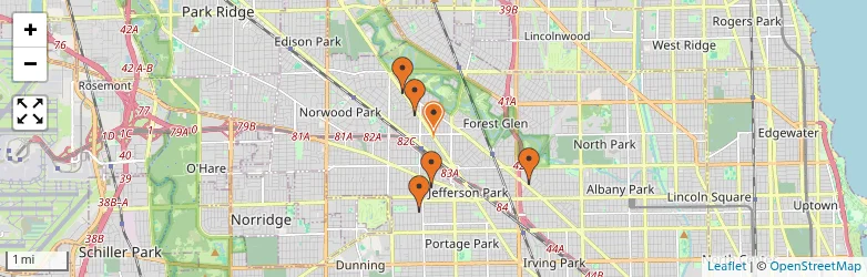 Related schools map