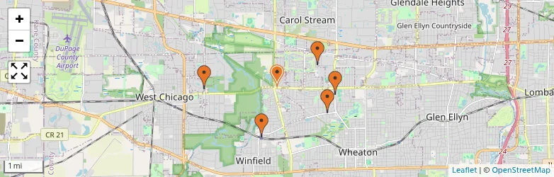 Related schools map