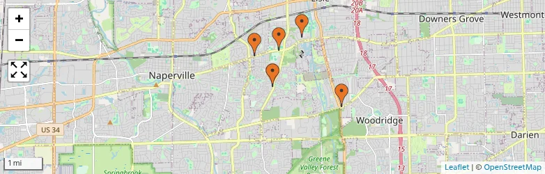 Related schools map