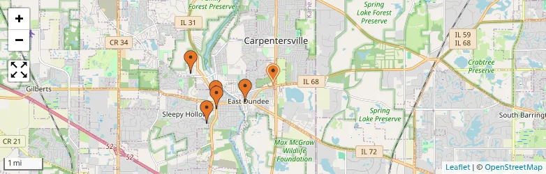 Related schools map