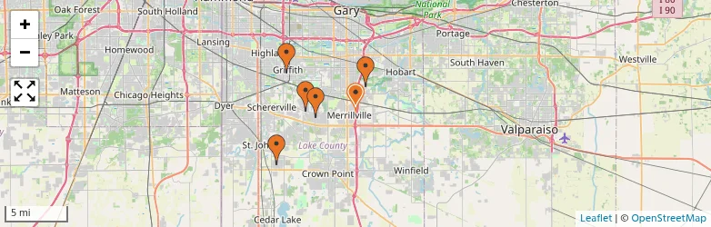 Related schools map
