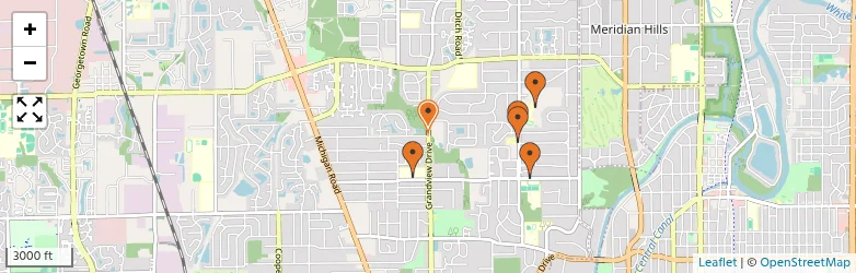Related schools map