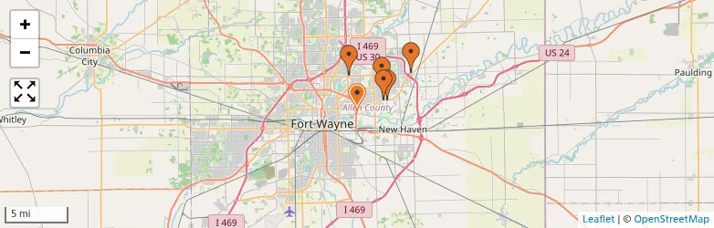 Related schools map