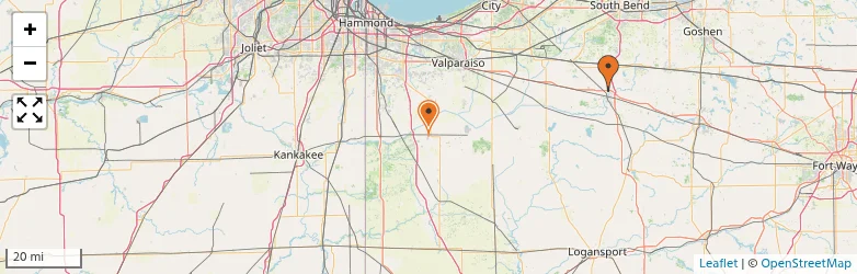 Related schools map