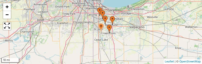 Related schools map