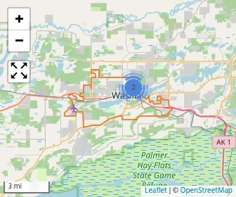 Area schools map
