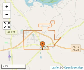 Area schools map