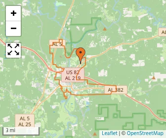 Area schools map