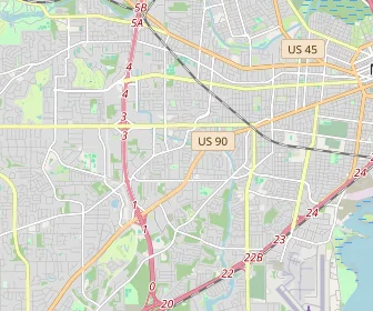 Area schools map