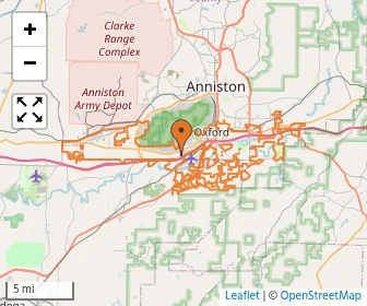 Area schools map
