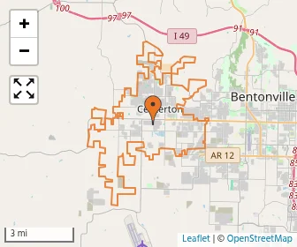 Area schools map