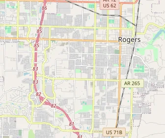 Area schools map