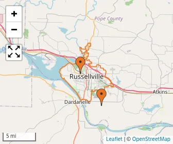 Area schools map