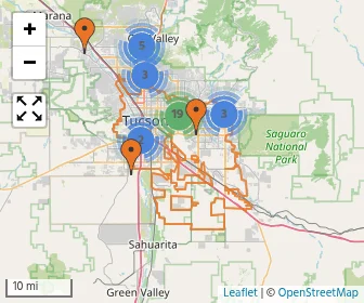 Area schools map