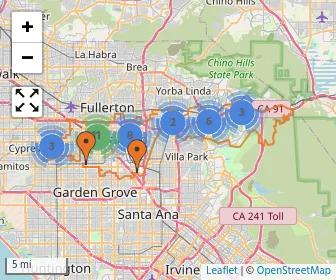 Area schools map