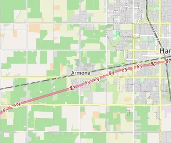 Area schools map