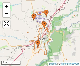 Area schools map