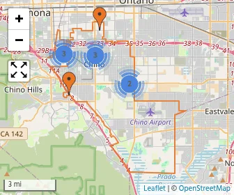 Area schools map
