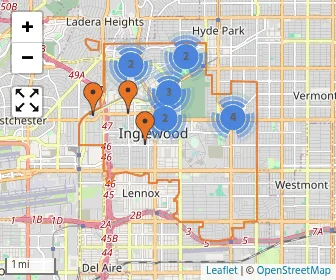 Area schools map