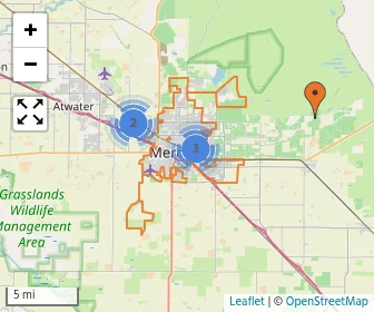 Area schools map