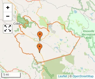 Area schools map
