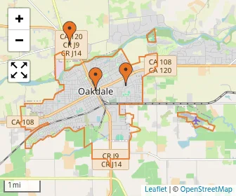 Area schools map