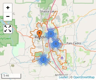 Area schools map